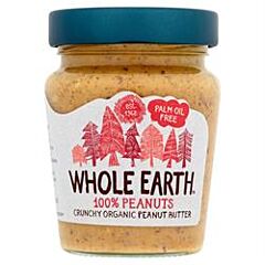 100% Peanuts Crunchy Organic (227g)